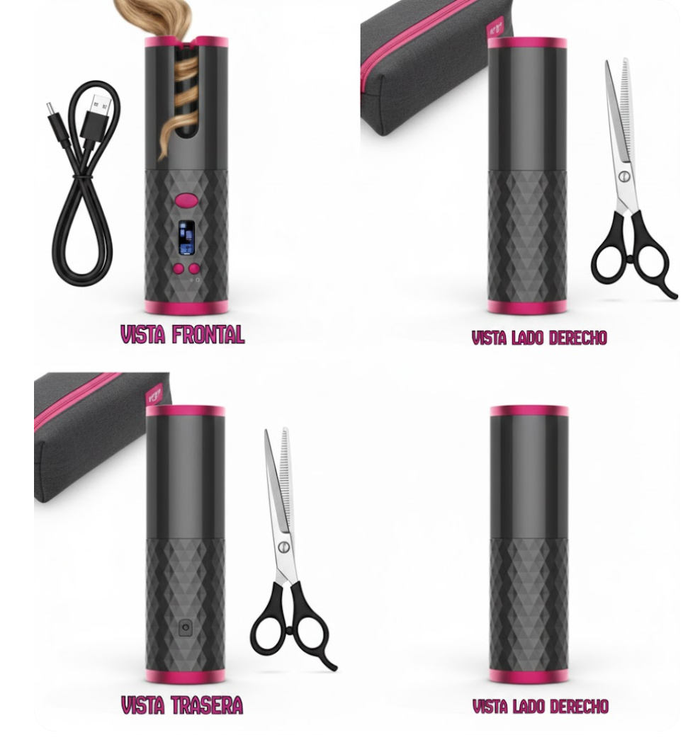 Rizador Automático Profesional Pro-Curl Wireless Ceramico